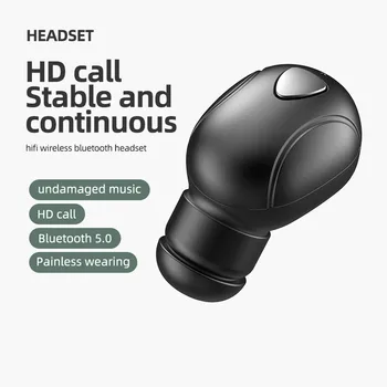 Bluetooth 5.0 Мини Безжични Слушалки in-Ear Sport с Микрофон Слушалки Хендсфри Слушалки За Samsung, Huawei Всички Телефонни Слушалки