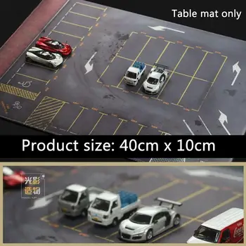 1:64 и Модела на Автомобила Сцена Паркинг Подложка За Моделиране Играчки Автомобили Движение на Пътни Знаци за Разпознаване на Играчки Децата Играят на Тепиха 40 см Х 10 см