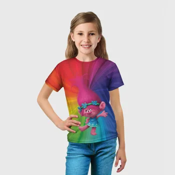 Детска тениска 3D rose trolls