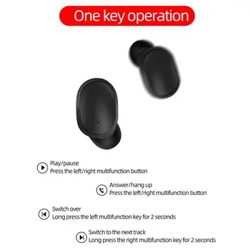 A6s TWS Безжични слушалки Слушалки, Bluetooth Bluetooth Слушалки 5.0 Спорт Мини Стерео за xiaomi Huawei iphone Смартфони