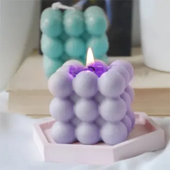 Направи си САМ Single Scented Candle Силиконова Форма Антипригарная Балон Свещ 3D Шоколадови Форми За Печене Инструменти За Печене на Сапун