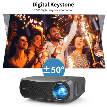 7200 Лумена Led Проектор Андроид WIFI Full HD Native 1080P 200 Инчов Голям Екран на 3D Домашно Кино Smart Video в прожектор