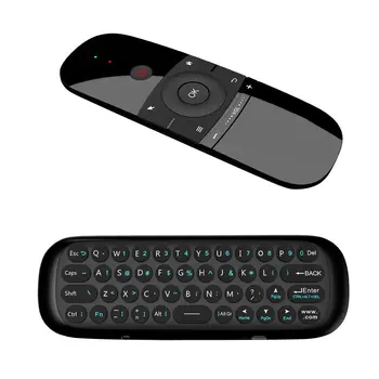Mini Air Mouse with USB Charging CableW1 Wireless Keyboard 2.4 G Mention Sensing Fly Air Mouse For 9.0 8.1 Android TV Box/PC/TV