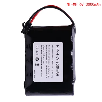 Upgrad 6V 3000mAh NI-MH Battery for RC Toy Electric toy security facilities electric toy AA батерия 6v батерия group SM/JST/PlUG
