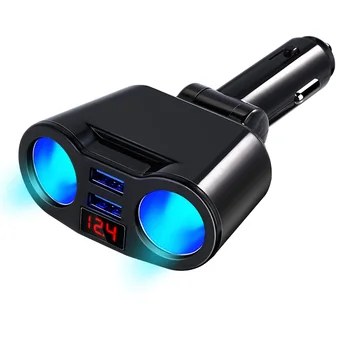 Нов Водоустойчив Двойно USB Автомобилни Запалки Сплитер 12 В 24 В контакта Адаптер за Монитор Напрежение Автомобил Автомобил, Включете USB Конвертор