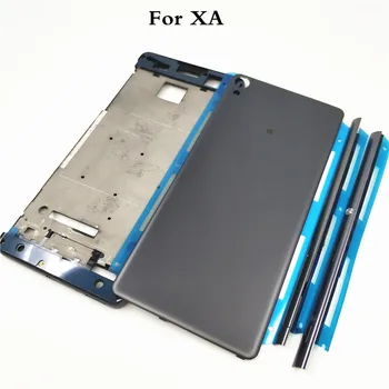 Пълен Корпус на Средната и Предната Рамка Bezel За Sony Xperia XA F3111 F3112 F3115 + Странична Рельсовая Лента С Бутони