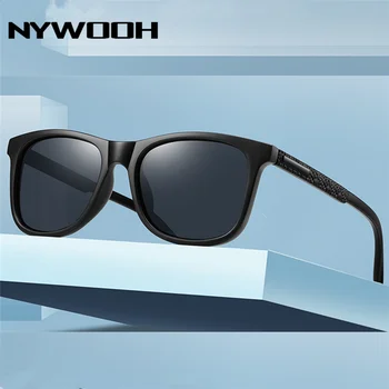 Марка NYWOOH Мъжки Слънчеви очила Поляризирани Слънчеви Очила Ретро Водача Шофиране Очила с UV400 Черни Очила