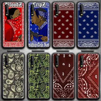 Bloodz&Cripz Gang bandana pattern Калъф за телефон Huawei P20 P30 P40 lite E Pro Капитан 40 30 20 Pro P Smart 2020