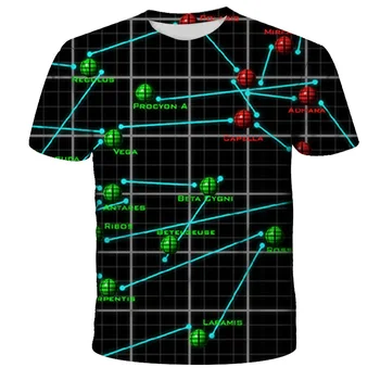 Карта на света 3D Печатна тениска Смешно Мода Аниме Тениска Бебешко облекло Потници Тениски 2021 Лято Гореща Продажба на Модни Дрехи