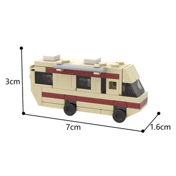 MOC High-Tech Car Bus Truck Film Movie DIY Model Building Block Bricks Sets Toys For Kids Educational Коледа Boys Gifts 47PCS