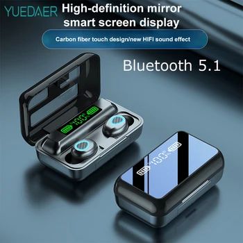 Нов R11 TWS Bluetooth 5.1 Огледало Зарядно Устройство, Кутия за Слушалките Сензорно Управление Спортна HiFi Слушалки Стерео Слушалки Безжични Слушалки Слот
