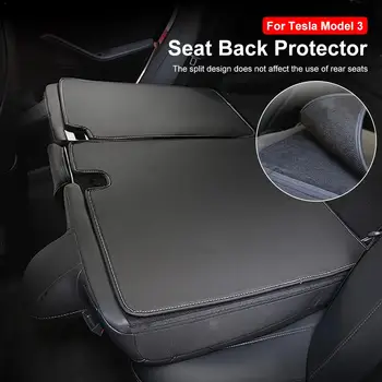 Авто Редица Облегалката На Седалката Протектор Без Мирис Удобна Защитна Подплата От Сплит Дизайн На Столчето За Кола Украса Възглавници За Tesla Model 3