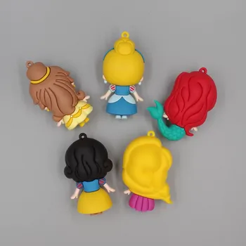 24 бр Disney Princess Frozen Elsa Anna Belle Snow White Rapunzel Ariel Action Figure Toys Колекция от PVC играчки
