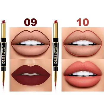6 Цвята Lip Liner Четки Set Водоустойчив Двойна Глава Lip Liner Четки Молив И Червило За Дама Момичета Жените Maquiagem Maquillaje Грим Блясък