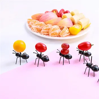 12шт Плодови клечка за Зъби Party Pick Shape Fruit Home Кухня Ant Snack Dinner Десертни Вилици За Аксесоари за Торта