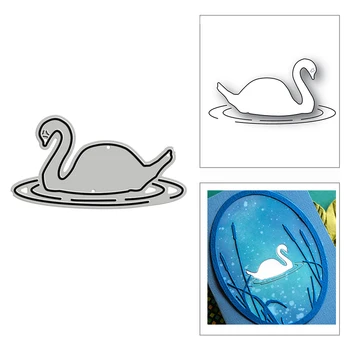 New Pretty Swan Animal Friend Занаятите 2020 Metal Cutting Dies for САМ Scrapbooking and Card Making Decor Embassing Мухъл No Stamps