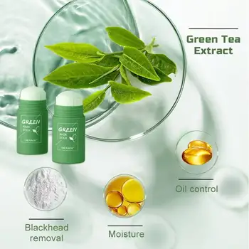 Беспористая Дълбоко Почистваща Маска Stick Green Tea Cleansing Лицето Mask Stick Oil Control Acne Cleansing Skin Face Care Tools