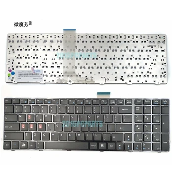 US Keyboard Layout for Repair MSI GT660 GR620 Лаптоп 360x120x5mm