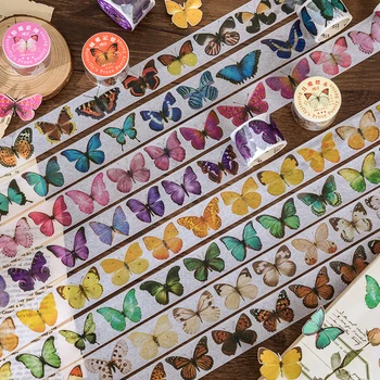 Пеперуда насекомо украса васи лента Залепваща Сам Scrapbooking васи Етикети Kawai канцеларски материали, Етикети, тиксо
