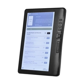 Portable 7-Инчов 800 x 480P E-Reader Color Sn Glare-Free Вградена 4GB Memory Storage Осветление на Батерията Поддръжка Разглеждане на Снимки/