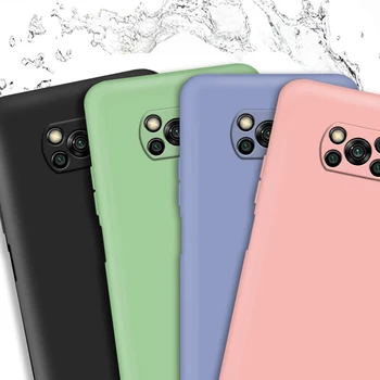 Мек силиконов Калъф за телефон Xiaomi Poco M3 Poco X3 NFC Candy Colorful Cover For Xiaomi Poco F2 Poco Pro X3 устойчив на удари Тънък Калъф