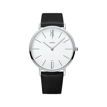 2021 Модерен мъжки часовник Ежедневните бизнес кварцов Ръчен Часовник с Кожена Каишка На 30 М Водоустойчива Прости часовници за Мъже Подаръци Montre Homme