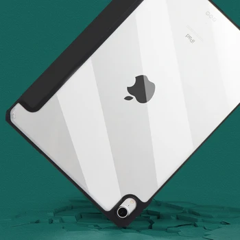 Магнитни интелигентни Калъф за iPad Air 4 2020 за iPad Pro 11 2018 2020 2021 Прозрачен Твърд калъф Trifold Cover за iPad 10.2 7th 8th