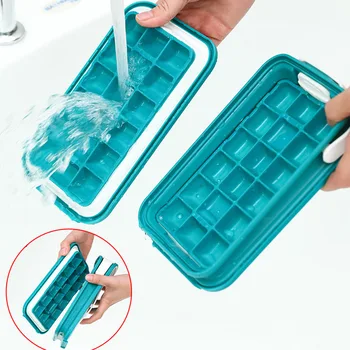 Ice Ball Мухъл 2-in-1 Ice Cube Maker Water Bottle Топка Making Мухъл with Leakproof Cap for Bar Home Кухня Tool