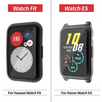 Гъвкаво Защитно покритие на екрана за Huawei Watch Fit Case Лек Броня за Честта ES Устойчиво на надраскване Тънка Мека Обвивка