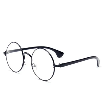 Необичайни Кръгли Очни Стъкла без Рамки, Оптични Очила Рамки за Мъже Оптични