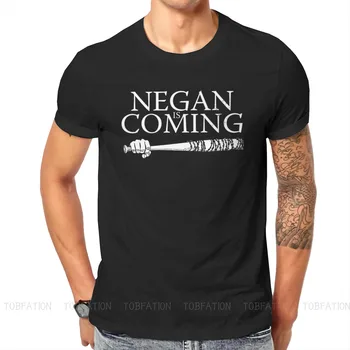 The Walking Dead Rick Grimes Crewneck TShirts Negan is Coming Отличителна мъжка тениска Смешно Върховете 6XL