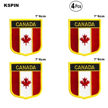 Канада Shiled Форма на флаг петна национален флаг лепенки за Cothing направи си САМ Украса