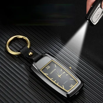 Джобни Часовници Автомобилна Запалка, Ключодържател Мултифункционален Акумулаторна батерия USB Запалки с леки Брикетами Et Accessoires Fumeurs