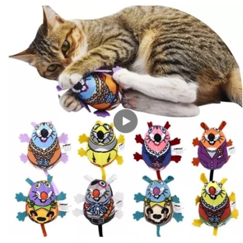 1бр Пет Cat Toy Натурална коча билка Пет Cat Matatabi Bell Sound Cat Toy Cat Доставки Красив Дизайн на Мишката, Подходящи За Игри на Котка