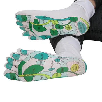 Наскоро на Жените и Мъжете Рефлексологические Чорапи Single Toe Design Far East Healing Principles Sock DO99