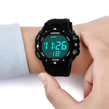 Мъжки Аналогов led Дигитален Военен Армейски Спорт на открито Водонепропусклив Ръчен часовник механичен часовник за мъже silionce часовници