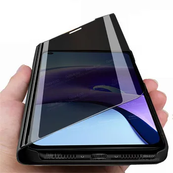 Луксозен Умен Огледално Обръщане на Магнитен Калъф За Xiaomi Redmi Note 9T Case Xiomi Redme Redmy Note9t 9 T Phone Cover Stand Fundas на Корпуса