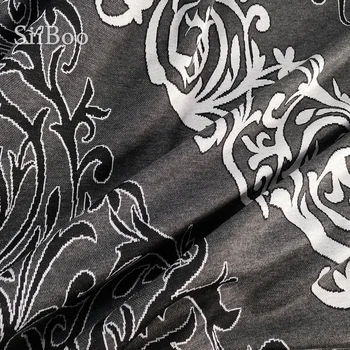 Siiboo модальная памучен трикотажная плат супер софт за жени сако рокля топ елегантен Френски стил sp6328