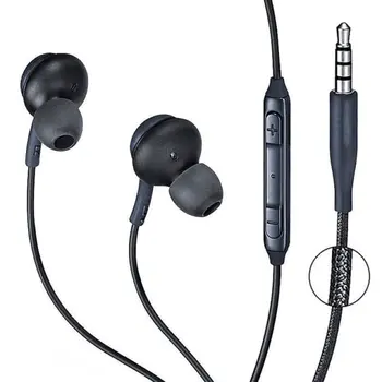 Стерео Спортни Слушалки в ушите С микрофон с 3.5 мм Блок за Управление на Кабелни Слушалки За Samsung Galaxy S8 S8plus