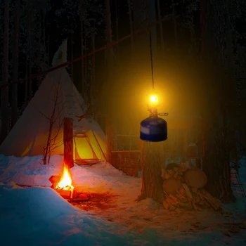 Открит Къмпинг Газов Фенер Преносим Мини Газова Светлина в Палатката Лампа Факел Окачен Лампа за Къмпинг Туризъм