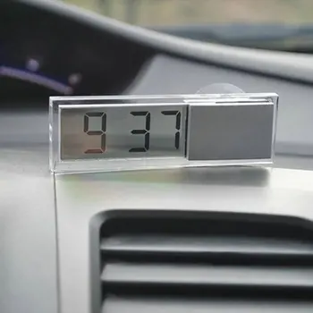 Цифров LCD Дисплей на Предното Стъкло на Автомобила Измерване на Температурата на Засмукване на Автомобила Термометър Колата на Огледалото за Обратно виждане Термометър