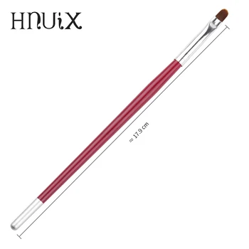 Нов модел Nail Art Brush Round Head Гел, UV Nail Art Tips Extension Pen Прозрачна Професионално Боядисване на Рисуване на Ноктите Инструмент