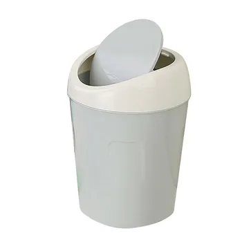 Съхранение на отпадъци практичен зелен малка десктоп мини творчески закрит кухня, хол кофа за боклук нов настолен #47 VIP DropShippi