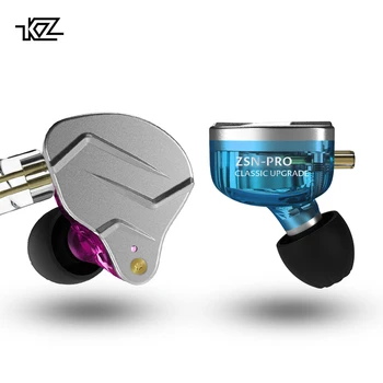 KZ ZSN Pro 1BA+1DD Хибридна технология HIFI Бас Слушалки Метални Слушалки Спортни Слушалки Слушалките с Шумопотискане