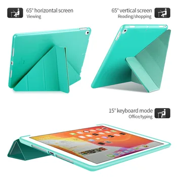 За iPad 10.2 инчов 7th 8th Generation модел A2270 A2197 A2198 Tablet Case for iPad 10.2 2019 2020 Protective Shell Auto Събуждане