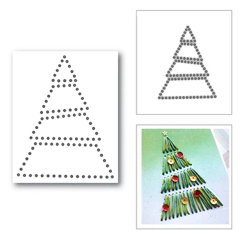 Ново Коледни Ръчно Сшитое Дърво 2020 Метални Режещи печати за 