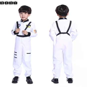 Baby Kids Adult Astronaut Costume Space Suit Пилоти Гащеризон Party Purim Carnival Cosplay Облекло Каска За мъже Момче