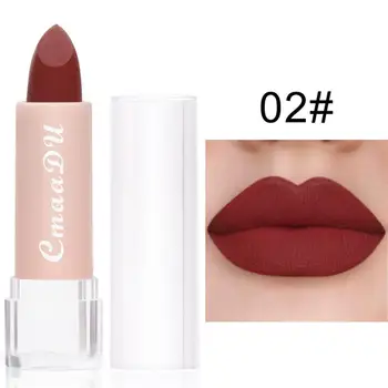 CMAADU New 15 Color Lipstick Velvet Matte Lipstick Matte Waterproof Non-marking Long Lasting Lipstick Lip Makeup Cosmetics