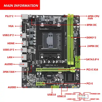 MACHINIST A88 Десктоп дънна платка с FM2+a/ FM2 за 16GB DDR3 RAM A10, A8, A6, A4 Athlon2 AMD процесор, поддръжка за VGA плоча A88X FM2+