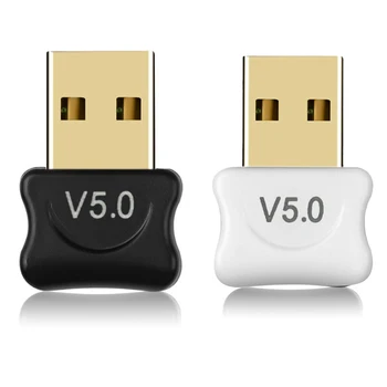 Мини Bluetooth 5.0 Адаптер USB 2.0 Bluetooth Предавател за PC Компютър Рецептор Лаптоп Слушалки Аудио Лаптоп Музикален Адаптер